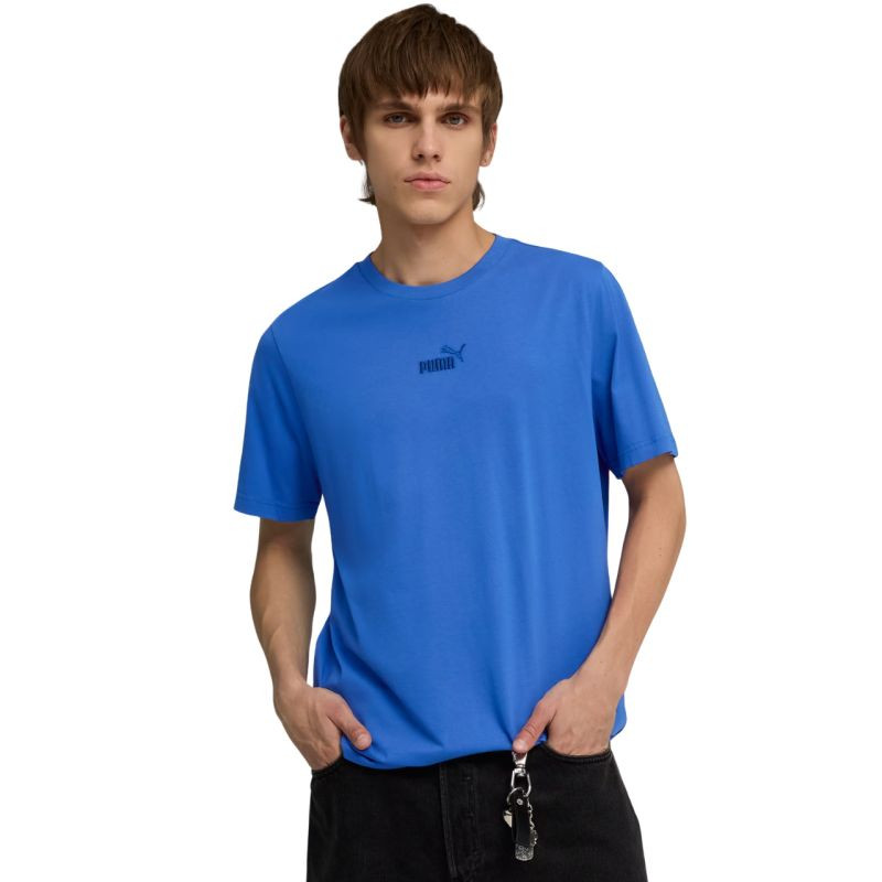 Pánské tričko Puma ESS Small No.1 Logo centered Tee, modré, 692912 23 - Pánské oblečení Muži trička