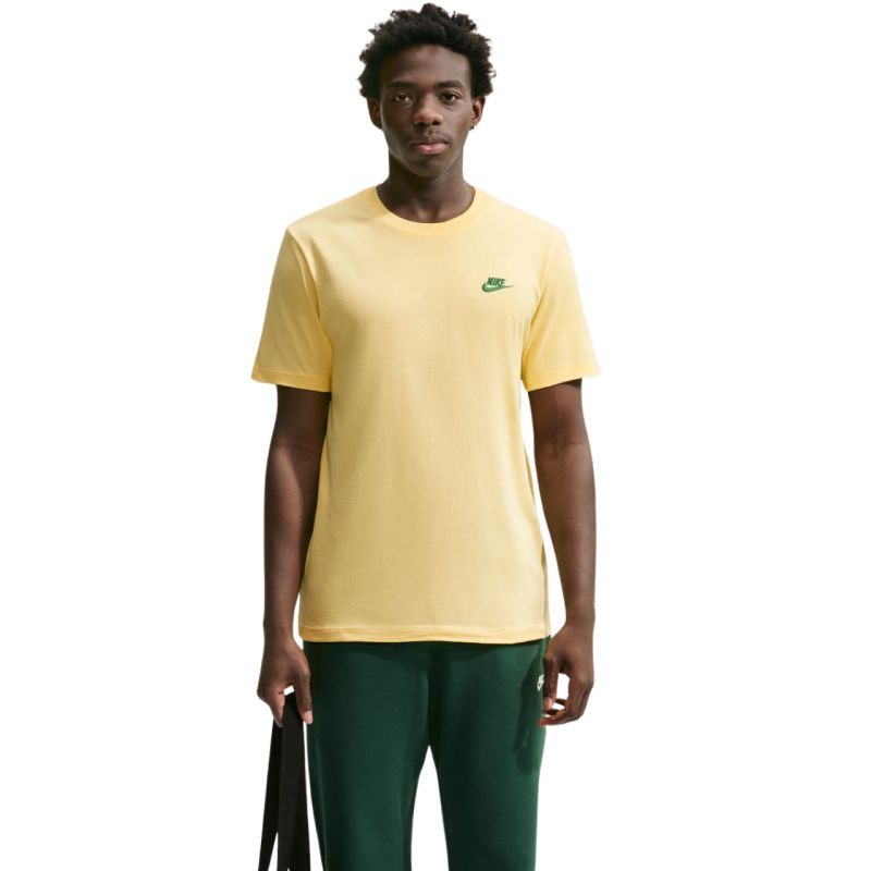 Pánské tričko Nike Club Tee, žluté, AR4997 723