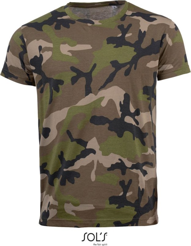 SOL´S Camo Men Pánské maskáčové tričko 25.1188 camo