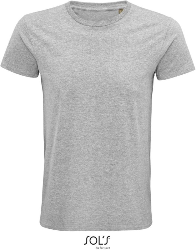 SOL´S Pioneer Men Pánské tričko z&nbsp;bio bavlny 25.3565 grey melange - Pánské oblečení Muži trička