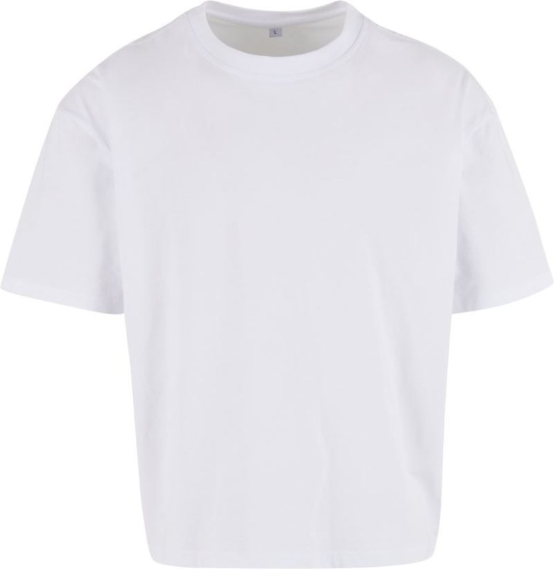 Build your Brand BY 439 Pánské těžké tričko "Cropped Oversize" 56.0439 white - Pánské oblečení Muži trička