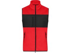 Daiber JN 1310 Pánská fleecová vesta 02.1310 red/black