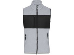Daiber JN 1310 Pánská fleecová vesta 02.1310 light melange/black