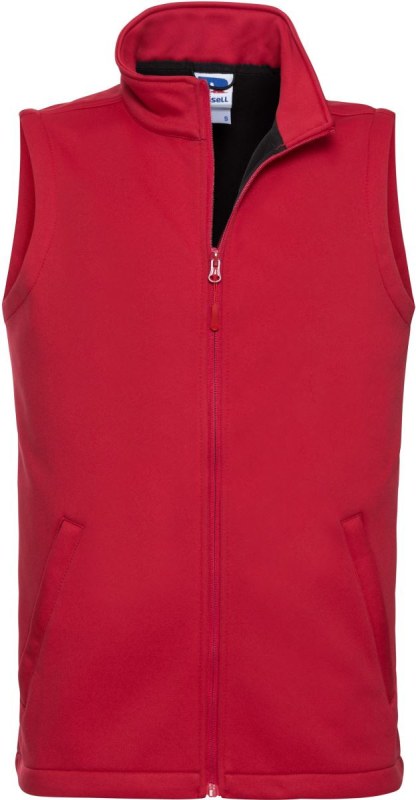 Russell Athletic 041M Pánská 2-vrstvá smart softshellová vesta 10.041M classic red - Pánské oblečení Muži vesty