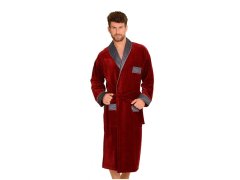 Dlouhý pánský župan De Lafense 773 Bonjour 3XL-4XL