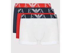 Pánské trenýrky - 111357 2R715 97010 - bílá/červená/tm.modrá - Emporio Armani 1