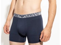 Pánské boxerky 2 pack 111912 2F720 61735 tm.modrá/vínová - Emporio Armani 1