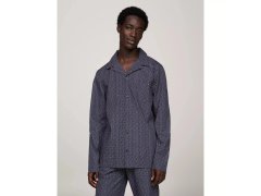 Pánská pyžamová košile UM0UM02992 02E tm modrá s potiskem - Tommy Hilfiger 2