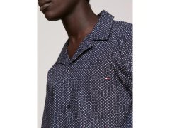 Pánská pyžamová košile UM0UM02992 02E tm modrá s potiskem - Tommy Hilfiger 4