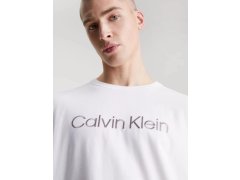 Pánské tričko na spaní S/S CREW NECK 000NM2501E 100 bílé - Calvin Klein 4