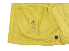 Pánská bunda H4Z22KUMP006 45S Žlutá hořčicová - 4F 5
