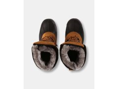 Pánské zateplené kotníkové boty ANTARTIC HIGH WP-M Hnědá camel - Kilpi 6