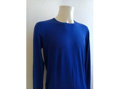 Pánské tričko s dlouhým rukávem 714753030001 modré - Ralph Lauren 1