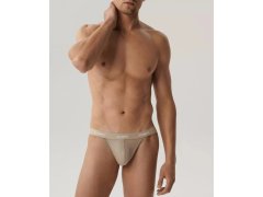 Pánské slipy / tanga 3PACK 3BMP-1582 Béžová - Atantic 1