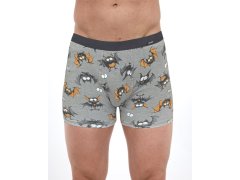 Pánské boxerky Tattoo BAT 280/252 Šedá vzor - Cornette 1