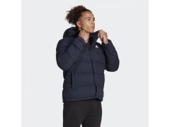 Pánská péřová bunda s kapucí M HG8750 Tmavě modrá - Adidas 1