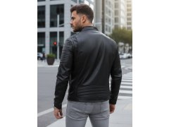 Pánská kožená bunda TX4243 černá - FashionStreet 2