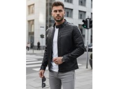 Pánská kožená bunda TX4243 černá - FashionStreet 3