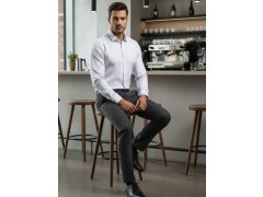 Pánská košile DX2438 bílo-modrá - FashionStreet 3