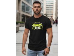 Pánské tričko s potiskem auta černé NX5015R - FashionStreet 1