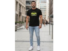Pánské tričko s potiskem auta černé NX5015R - FashionStreet 2