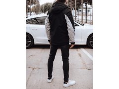 Pánská přechodná bunda TX4916 černo-šedá - FashionStreet 2