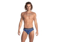 Pánské slipy STANDARD M-987SD modré - Lama 2