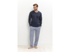 3670 Pánské dlouhé pyžamo DORIAN 5XL–6XL 1