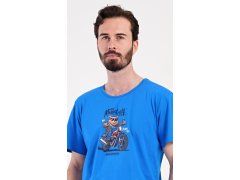 Pánské pyžamo šortky Motorkář 7