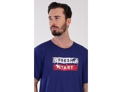 Pánská noční košile s krátkým rukávem Fresh start 5
