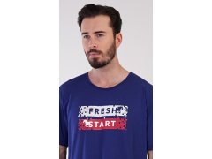 Pánská noční košile s krátkým rukávem Fresh start 7