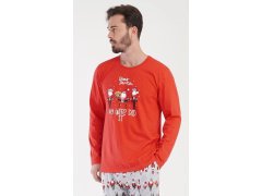 Pánské pyžamo dlouhé Santa 1