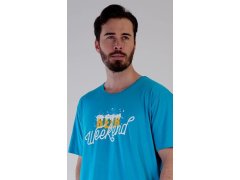 Pánská noční košile s krátkým rukávem Beer weekend 5