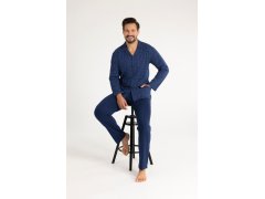 Pyžamo Regina 486 dlouhé/r 2XL-3XL z25/26 pánské rozepínací 2
