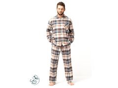 Pánské pyžamo Key MNS 443 B25 délka/r 3XL-4XL na zip 2