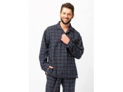 Pánské pyžamo Key MNS 480 B25 délka/r M-2XL na zip 1