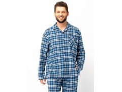Pánské pyžamo Key MNS 492 B25 délka/r M-2XL na zip 1