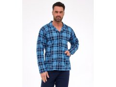 Cornette pyžamo 114/82 dlouhé/r M-2XL pánské pyžamo na zip 1