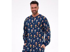 Kombinéza Cornette 196/295 Dog 2 long/r Christmas S-2XL pánská 1
