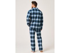 Pyžamo Key MNS 432 B26 dlouhé rukávy, velikosti M–2XL, rozepínací 1