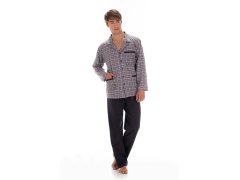 Pyžamo Cornette 114 dlouhé/r 3XL-5XL pánské rozepínací 1