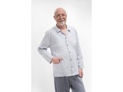 Pánské pyžamo Martel 403 Antoni III délka/r 3XL-4XL pyžamo na zip 3