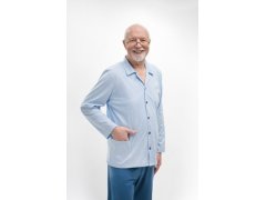 Pánské pyžamo Martel 403 Antoni III délka/r 3XL-4XL pyžamo na zip 6