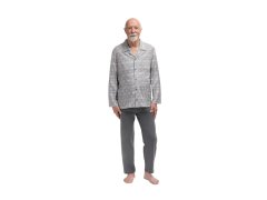 Pánské pyžamo Martel 403 Antoni III délka/r 3XL-4XL pyžamo na zip 7