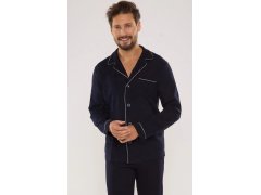 De Lafense pyžamo 729 Norberto dlouhé/r M-2XL pánské rozepínací 4