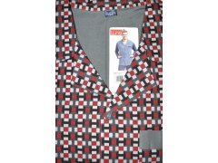 Pyžamo Luna 797 dlouhé/r 4XL pánské rozepínací 2