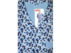 Pyžamo Luna 797 dlouhé/r 4XL pánské rozepínací 3