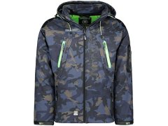 Pánská tmavě modrá softshellová bunda Geographical Norway Techno (WU4549H-GN-NAVY-GREEN) 1