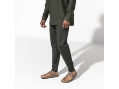 Pánské šedé žabky Birkenstock Gizeh Birko-Flor Nubuck Stone regular wide (43391) dámské 3
