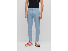 Pánské dlouhé kalhoty Hugo Boss slim fit z elastického bavlněného gabardénu modré barvy (50468314-451) 2